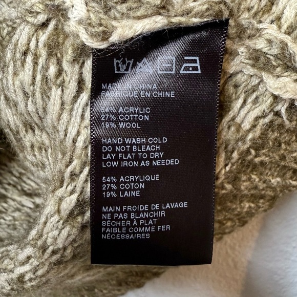 Urban Outfitters Ecoté Green Wool Blend Patch Pocket Women’s Sweater Sz M - Picture 8 of 12